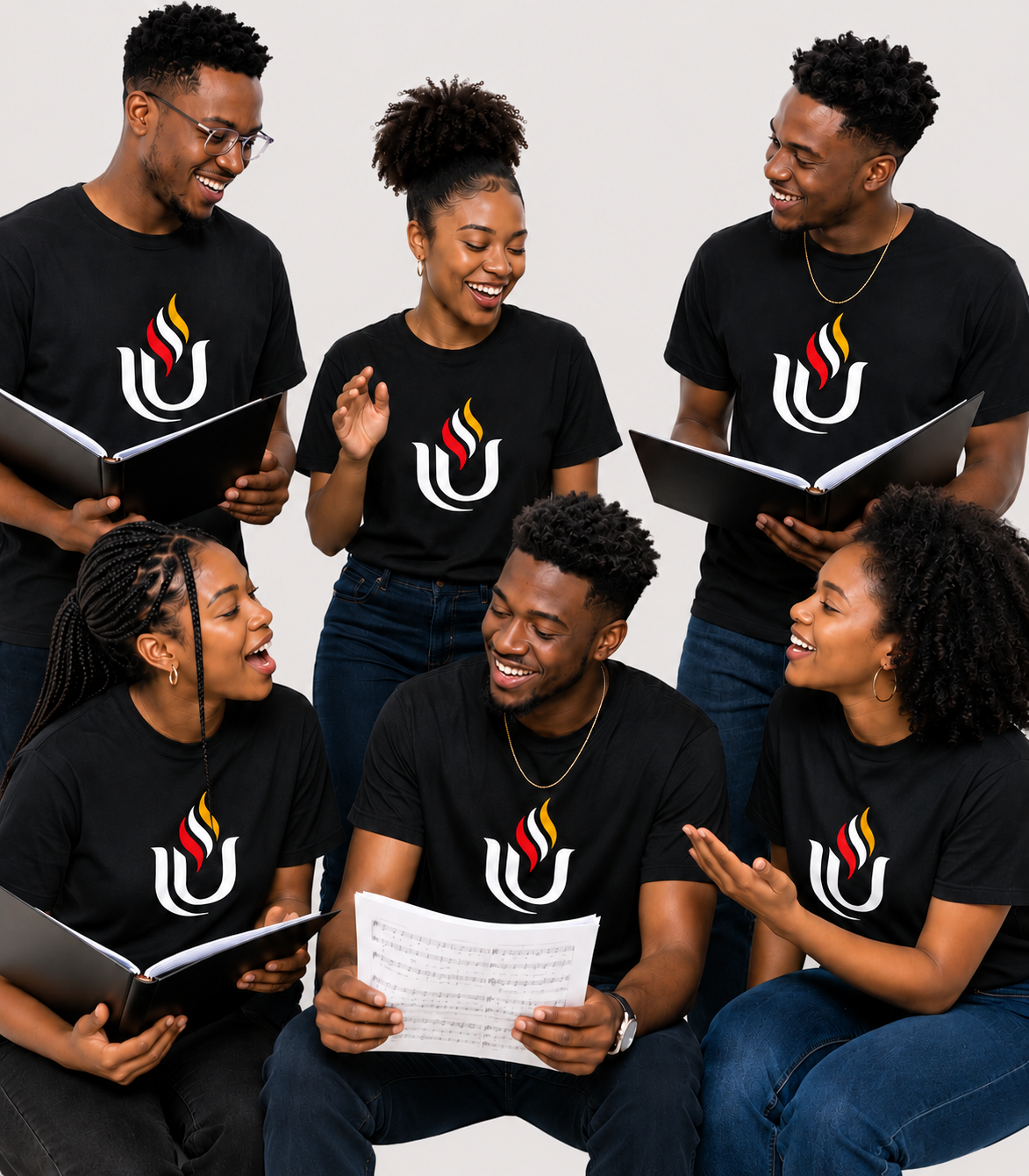 Joyful Choir Rehearsal Portrait